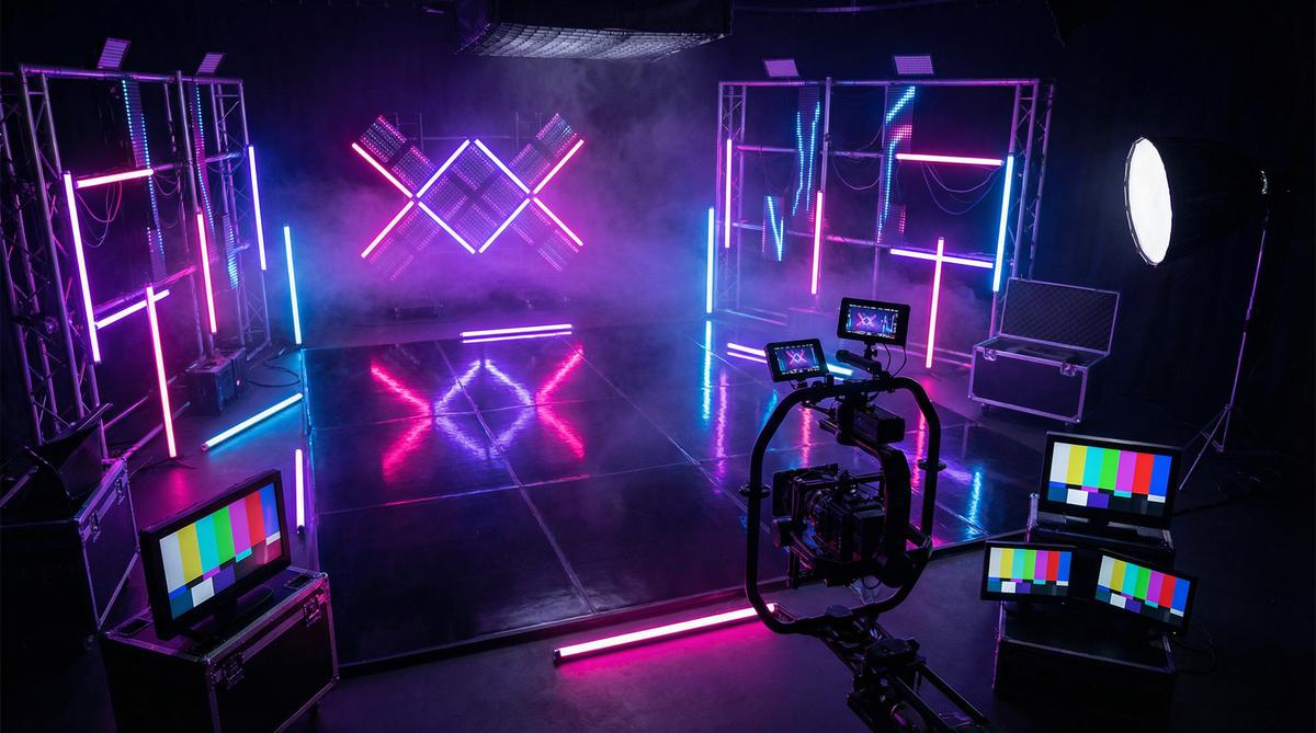 高清动漫传媒MV制作传媒教程霓虹灯光效果